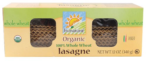 Bionaturae Organic 100% Whole Wheat Lasagna -- 12 oz