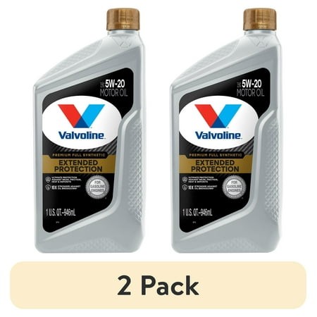 (2 Pack) Valvoline Extended Protection Premium Full Synthetic 5W-20 Motor Oil 1 Quart