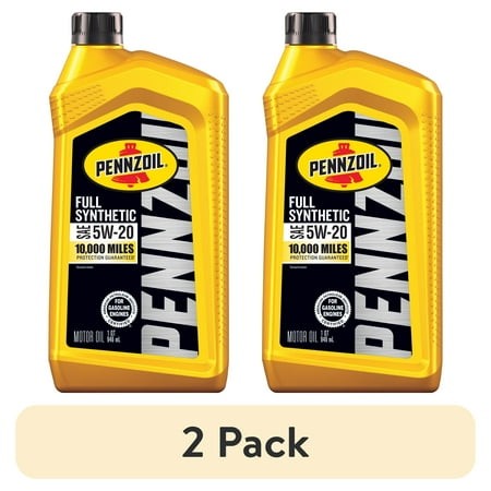 (2 Pack) Pennzoil Full Synthetic 5W-20 Motor Oil  1 Quart