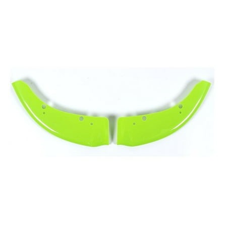 DAMAIJOY Front Bumper Lip Splitter Protector Cover Trim + Green for Dodge for Charger SRT 392 15-18 & SRT Hellcat 15-20 & SRT Hellcat Widebody 20-22 &