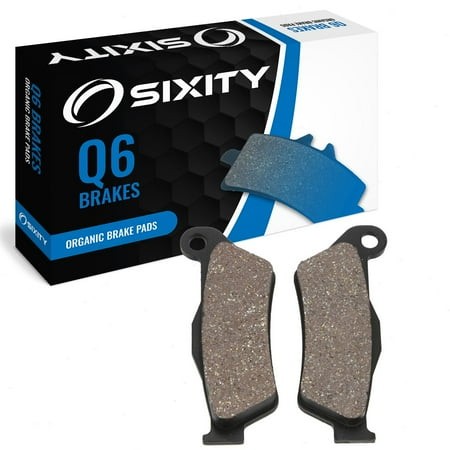 Sixity Q6 Rear Organic Brake Pads Compatible with BMW R1150GS Evo R21A 0441 0492 2001-2004 Complete Set