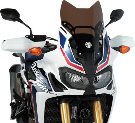 Moose Racing 2312-0398 Adventure Windscreen - Shorty (-2in.) - Dark Tint (Tinted)