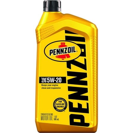Pennzoil Synthetic Blend 5W-20 Motor Oil 1-Quart  Case of 6