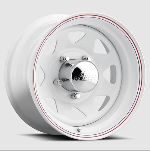 1 X Allied 310W White Spoke 15X10 5X5.00 83.82 Hub -44 Offset White Wheel Rim