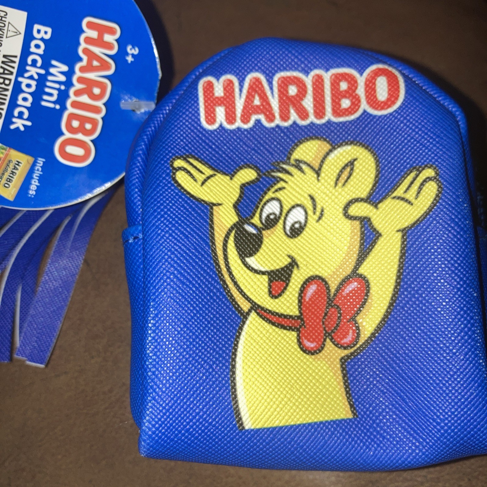 New HARIBO MINI BACKPACK KEY CHAIN GUMMY BEARS 3 INCHES X 4 INCHES- No Candy thumbnail