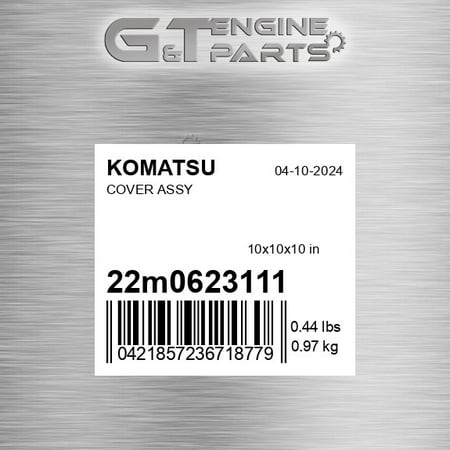 22M-06-23111 COVER Fits KOMATSU (New OEM)