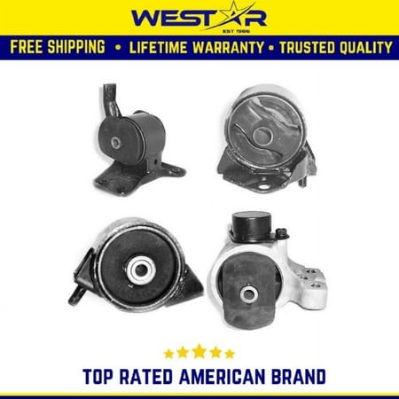Engine Motor & Trans. Mount Set Compatible for 1999-2000 Hyundai Elantra 2.0L Auto Replaces 8719 8734 8764 8775
