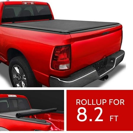 CCIYU Soft Roll-up Truck Bed Tonneau Cover Fits for Ford F-250 Super Duty 1999 00 01 02 03 04 05 06 07 08 09 2010-2023 for Ford F-350 Super Duty 1999-