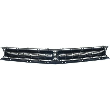 DAMAIJOY Grille Assembly with Black Molding Plastic Bumper Grill for Dodge for Challenger SRT 392 15-18 & R/T Scat Pack 16 18-20 & T/a/T/a 392 17-18 1