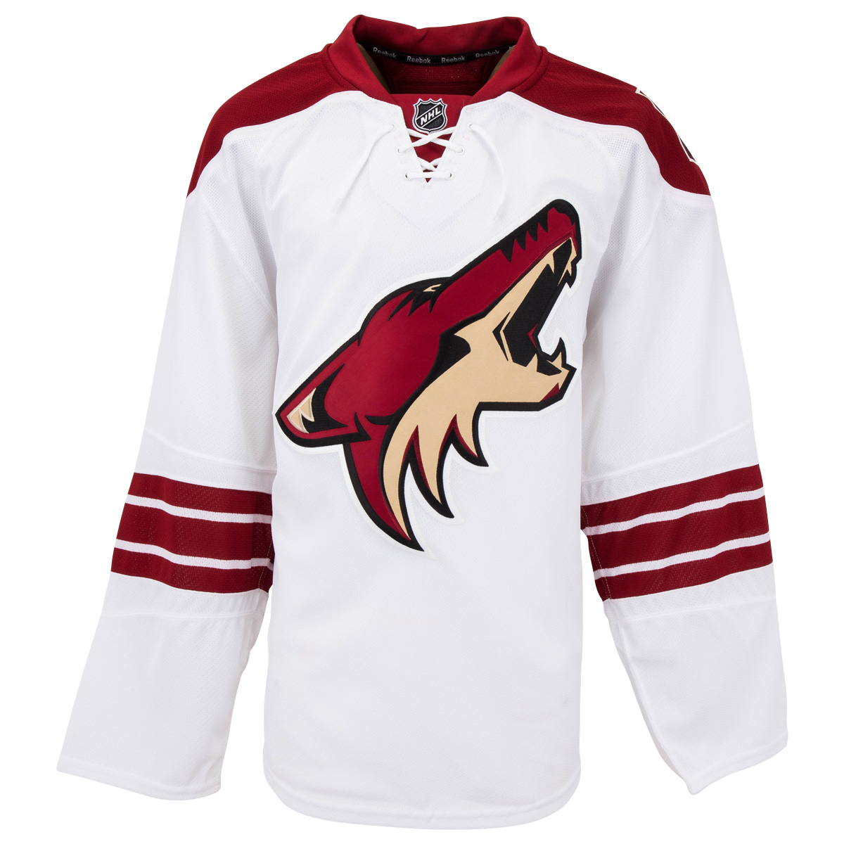 Away Arizona Coyotes Reebok 7287 Authentic Hockey Jersey (2014-2015) | 58 | White | Away