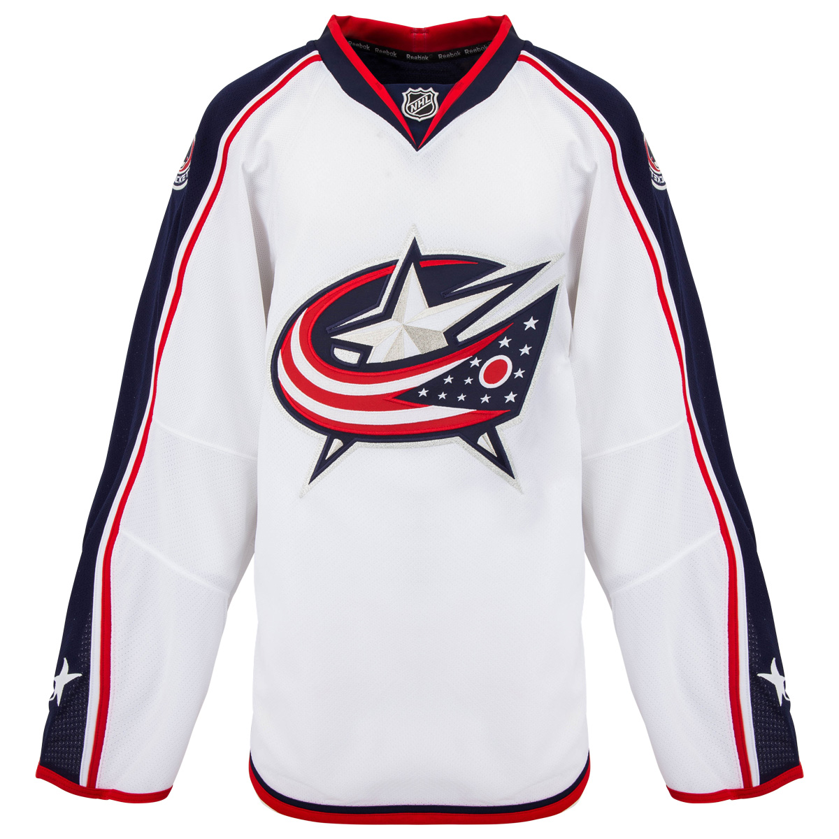 Away Columbus Blue Jackets Reebok 7287 Authentic Hockey Jersey (2010-2015) | 58+ | White | Away
