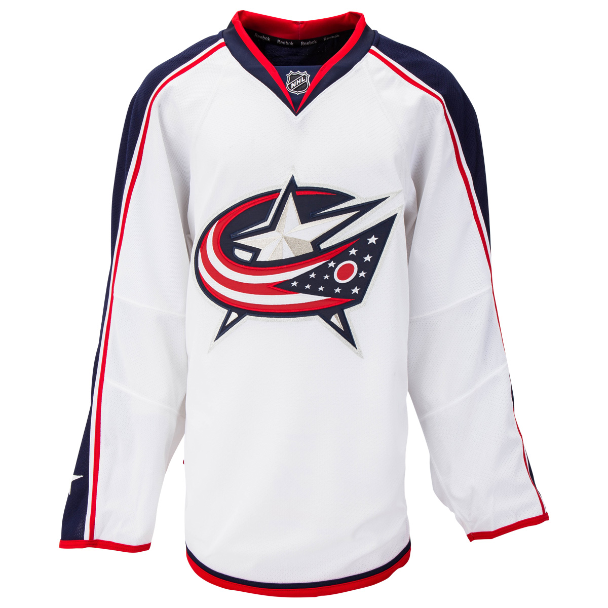 Away Columbus Blue Jackets Reebok 7287 Authentic Hockey Jersey (2015-2017) | 58+ | White | Away