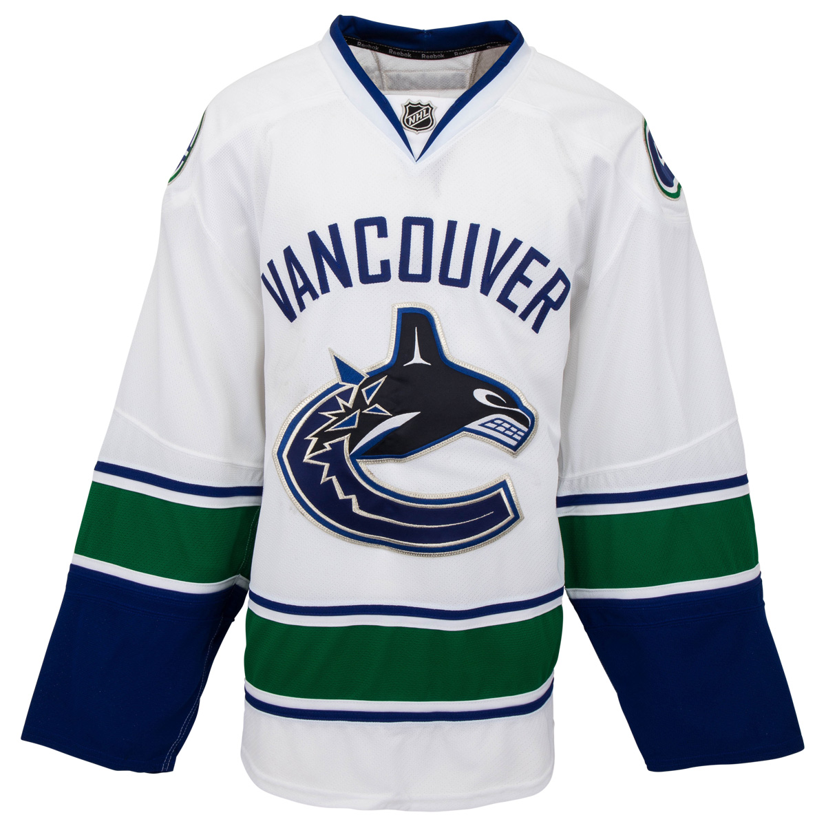 Away Vancouver Canucks Reebok 7287 Authentic Hockey Jersey (2007-2017) | 58+ | White | Away