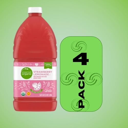 Simple Truth Organic Strawberry Lemonade Fruit Juice 64 Fl Oz Plastic Bottles 4 Pack thumbnail