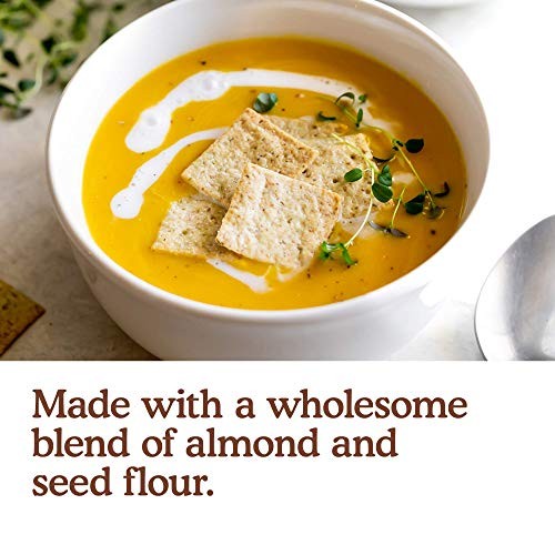Simple Mills Almond Flour Crackers, Fine Ground Sea Salt - Gluten Free, Vegan, Healthy Snacks, 4.25 Ounce (Pack of 3) thumbnail