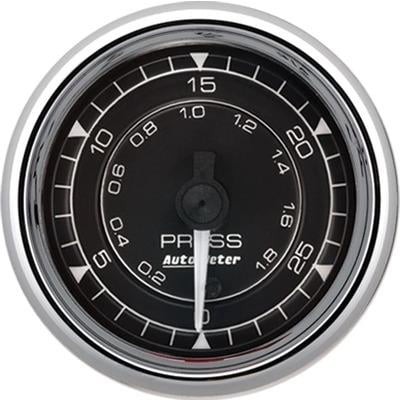 Autometer 9764  2/16 Chrono Chrome Gauge Pressure 30Psi Performance Racing