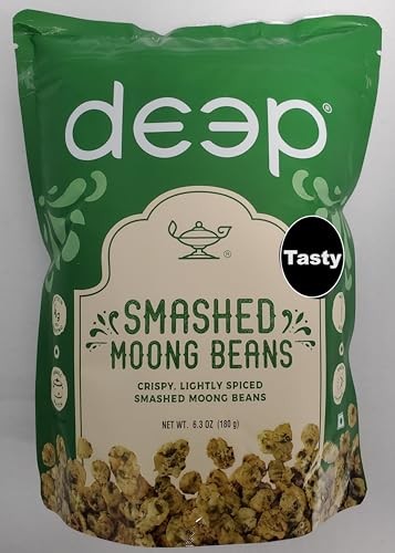 deep smashed moong beans