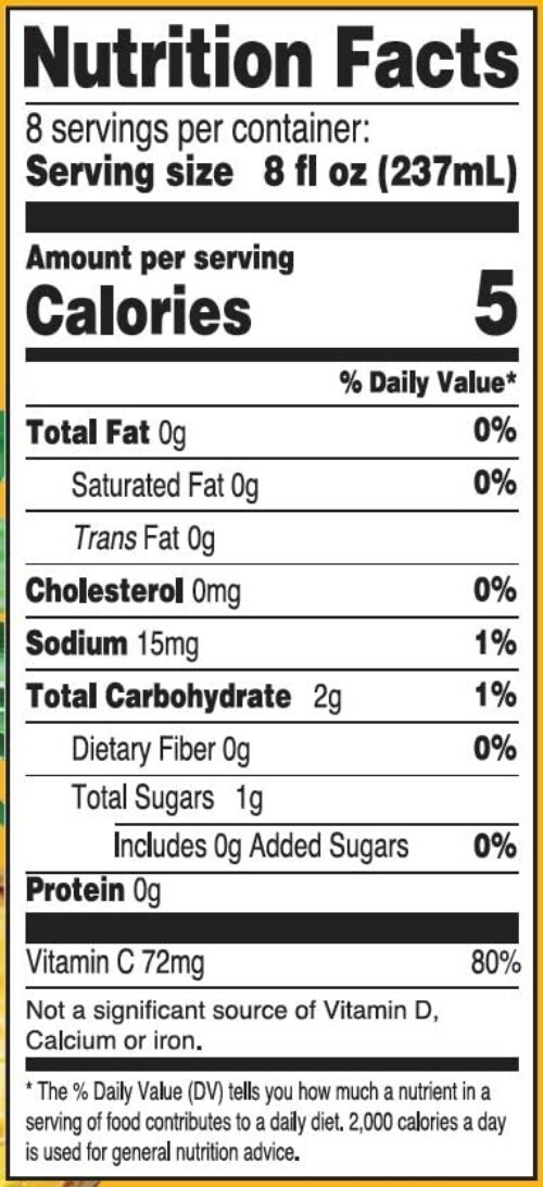 5 Cal Pineapple Juice Cocktail, 64 Fl Oz Pack of 8 thumbnail