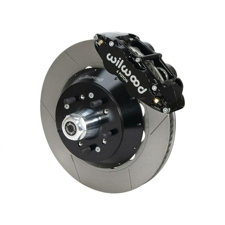 Wilwood 140-14838 Superlite 6R Front 14  Big Brake Kit with Hubs Black Calipers and Slotted Rotors  Compatible with 1957-1967 Ford F100 2WD