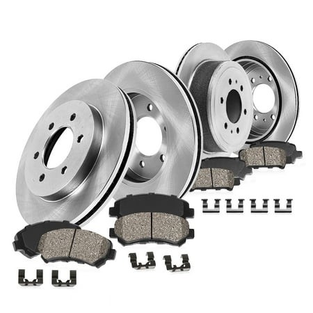 Callahan Brake Parts Kit for Buick Enclave 08-17 Chevrolet Traverse 09-17 GMC Acadia 07-16 GMC Acadia Limited 2017 Saturn Outlook 07-10 Front and Rear