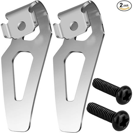 2-Pack Belt Clip Kit for Milwaukee M12 12V Drills and Drivers:42-70-0490 Steel Tool Hooks with Screws - Enhance Your Tool Collection