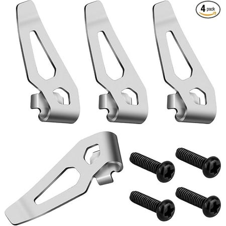 42-70-0490 Belt Clip Kit for Milwaukee M12 12V Power Tools: 4PCS Drill M12 Impact Driver Tool Clips Hook Set with Screws for Secure Tool Holding - Ide