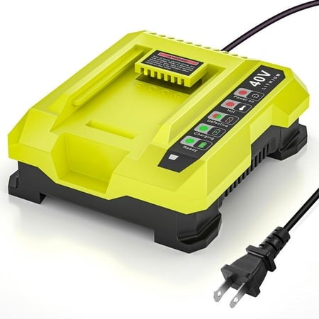 40V Rapid Charger for Ryobi OP401S 40V Battery OP406A OP404 OP401 Replacemant Battery Charger for Ryobi OP40605 OP40602 OP40601 OP4050 OP40501 OP4050A