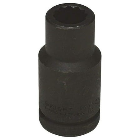 6974 3/4-Inch with 3/4-Inch Drive 12 Point Deep Impact Socket   Black