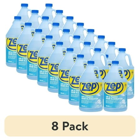 (8 Pack) Zep Air and Fabric Odor Eliminator - 128 Oz ZUAIR128 - Refresh Your Home  Office and Business