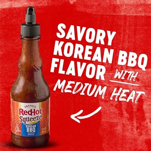 Frank’s RedHot Hot Sauce, Korean BBQ, Squeeze Bottle, Bold Blend of Soy Sauce, Garlic, and Sweet Pear Juice with a Touch of Frank’s RedHot Heat fo thumbnail