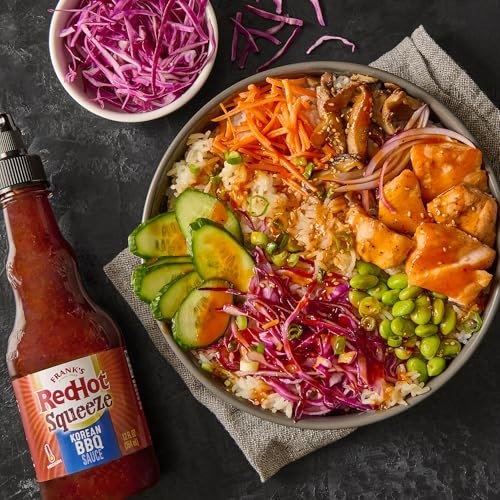 Frank’s RedHot Hot Sauce, Korean BBQ, Squeeze Bottle, Bold Blend of Soy Sauce, Garlic, and Sweet Pear Juice with a Touch of Frank’s RedHot Heat fo thumbnail