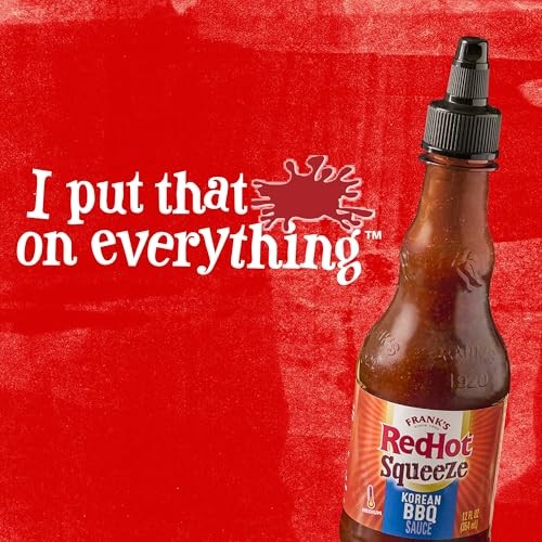 Frank’s RedHot Hot Sauce, Korean BBQ, Squeeze Bottle, Bold Blend of Soy Sauce, Garlic, and Sweet Pear Juice with a Touch of Frank’s RedHot Heat fo thumbnail