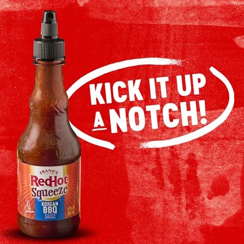 Frank’s RedHot Hot Sauce, Korean BBQ, Squeeze Bottle, Bold Blend of Soy Sauce, Garlic, and Sweet Pear Juice with a Touch of Frank’s RedHot Heat fo thumbnail