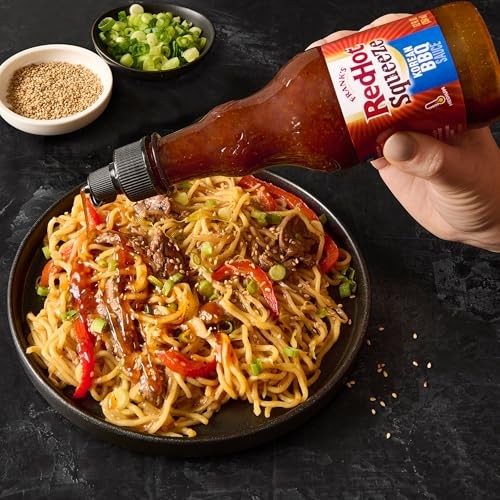 Frank’s RedHot Hot Sauce, Korean BBQ, Squeeze Bottle, Bold Blend of Soy Sauce, Garlic, and Sweet Pear Juice with a Touch of Frank’s RedHot Heat fo thumbnail