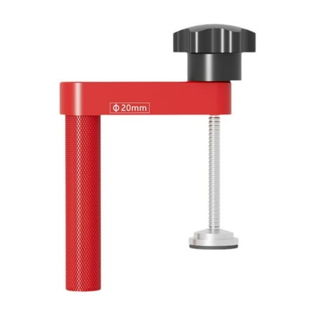 Koolsoo Workbench Hole Clamp with Silicone Pad Accessory Versatile Aluminum Alloy for Milling Cutting Sturdy Simple Assembly