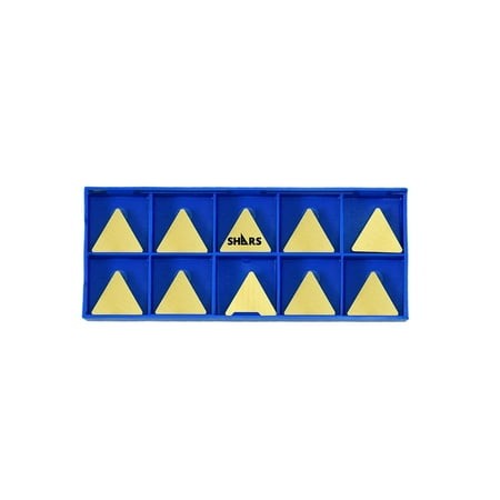 Shars TPG 322 Tin Coated Carbide Insert 10 Pcs Set 424-0049 (10) !(