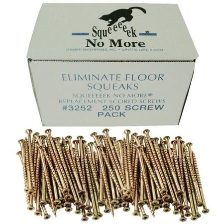O Berry 3252 Squeeeeek No More Floor Screws 250 per Package (Original Version) (Two Pack)
