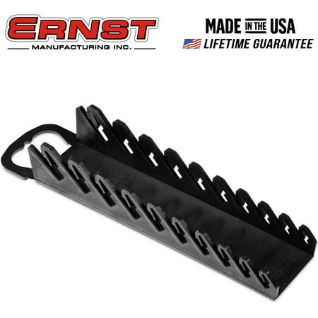 UKLL-- 5075-Black Gripper Stubby Wrench Organizer  10 Tool  Black