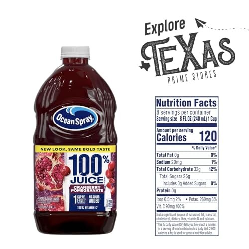 Ocean Spray 4-Pack of 100% Cran Pomegranate Juice Drink 64 Fl Oz Plastic Bottle + 1 Utility Freebie by Lavinia Essentials thumbnail