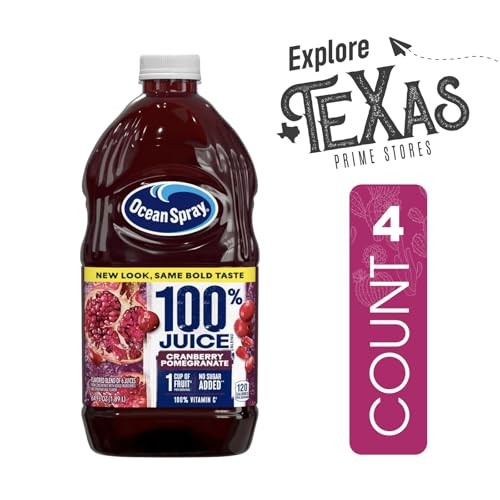 Ocean Spray 4-Pack of 100% Cran Pomegranate Juice Drink 64 Fl Oz Plastic Bottle + 1 Utility Freebie by Lavinia Essentials thumbnail