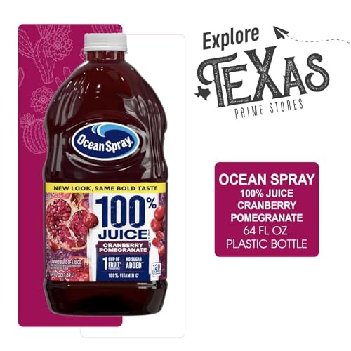 Ocean Spray 4-Pack of 100% Cran Pomegranate Juice Drink 64 Fl Oz Plastic Bottle + 1 Utility Freebie by Lavinia Essentials thumbnail