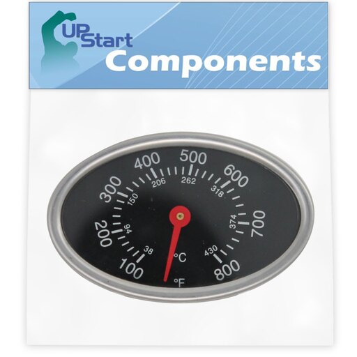 BBQ Grill Thermometer Heat Indicator Replacement Parts for Charmglow 810-8530-S810-8532-5 - Compatible Barbeque Temperature Gauge Thermostat