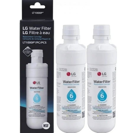 LT1000P Replacement Refrigerator Water Filter Fit for LT1000P 469980 46-9980 ADQ747935 Water Filter(Pack of 2)