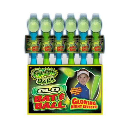 Glow in the Dark: 1 Glo Bat and Ball