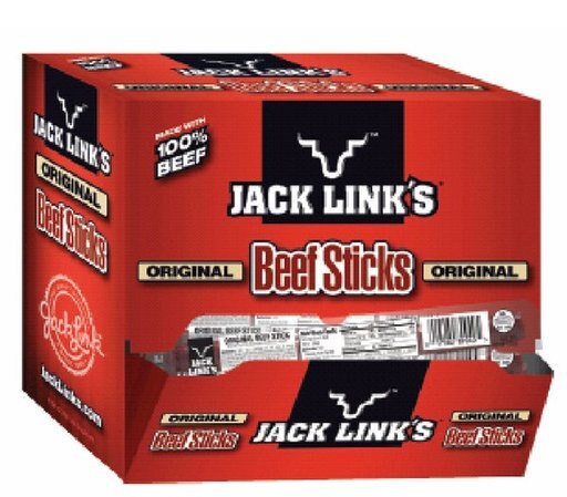 Jack Links Beef Jerky 500025770 S2577 0.92 Oz Gravity Feed Original Beef Stick, 72 per Counter Top Display