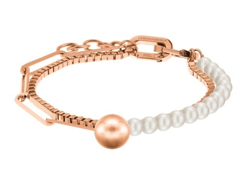 Liebeskind Edelstahl-Armband Lj-0255-B-17 IP Roségold