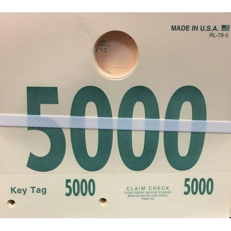 RL-78 Auto Service 4-Digit Mirror Dispatch Tags (1000/set) (5000-5999)
