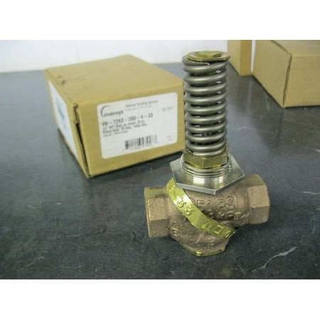 INVENSYS VB-7263-200-4-33 Valve 1/2  Stem up Closed Bronze Bdy SS Plg Teflon Dsc