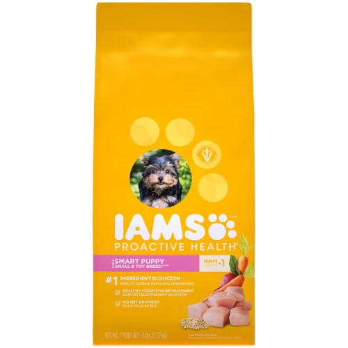 IAMS PROACTIVE HEALTH Smart Puppy Small and Toy Breed Dry Puppy Food, 6 Lb