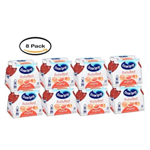 PACK of 8 - Ocean Spray Original Ruby Red Grapefruit Juice Drink, 10 Fl Oz, 6 Count
